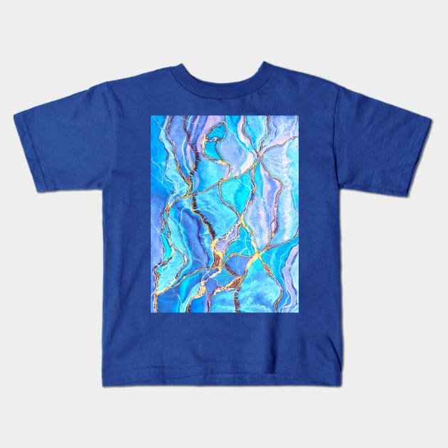 Lavender Geode Kids T-Shirt by ArtisticEnvironments